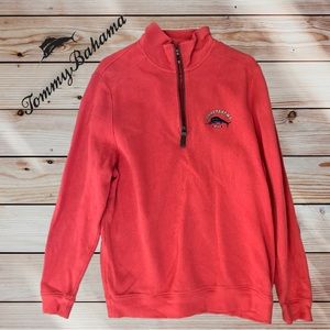 VINTAGE MENS TOMMY BAHAMA 1/4 ZIP PULLOVER!